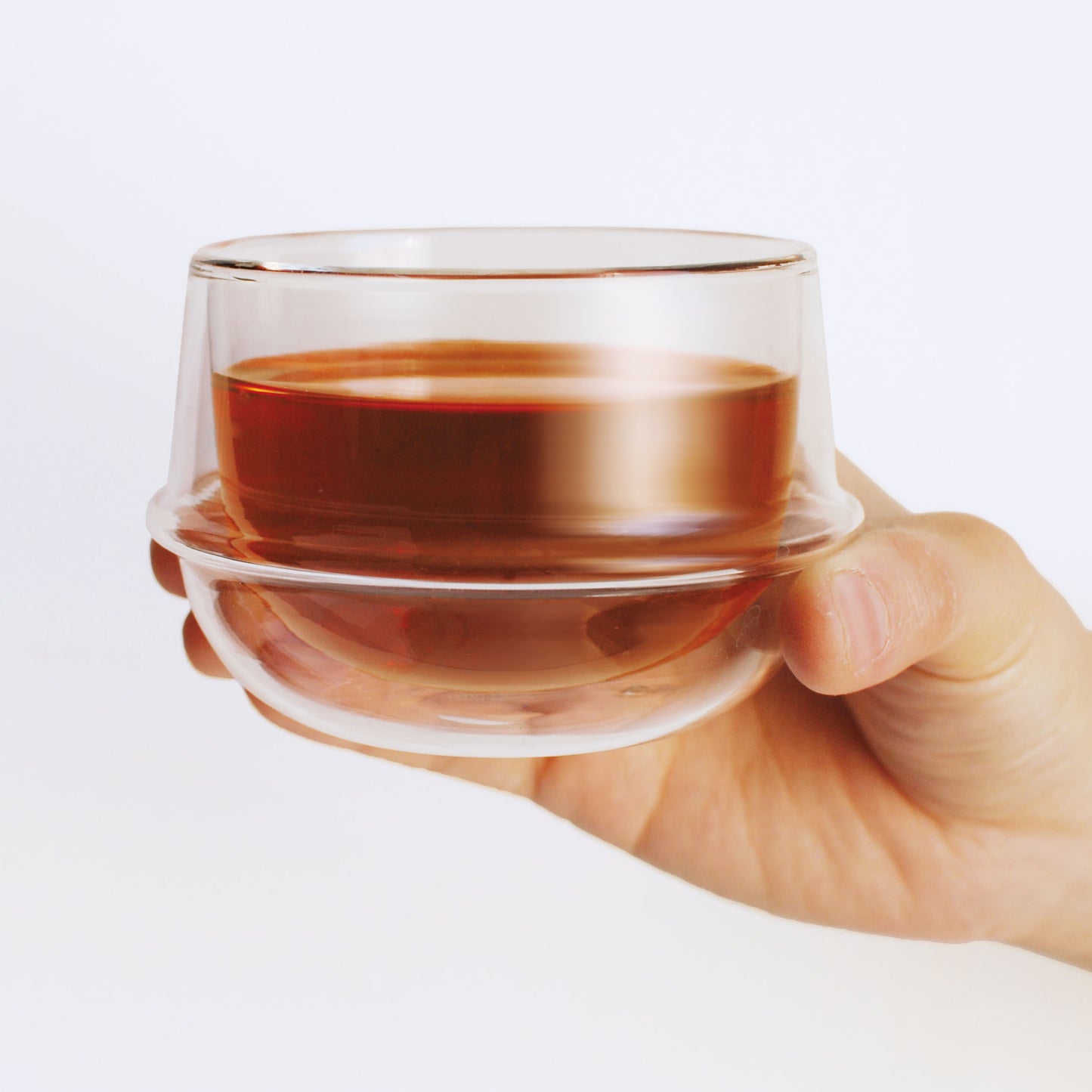Kinto Kronos 200ml Double Glass Tea Cup