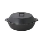 Kinto KAKOMI Donabe Clay Hotpot for Four - Black 2.5L